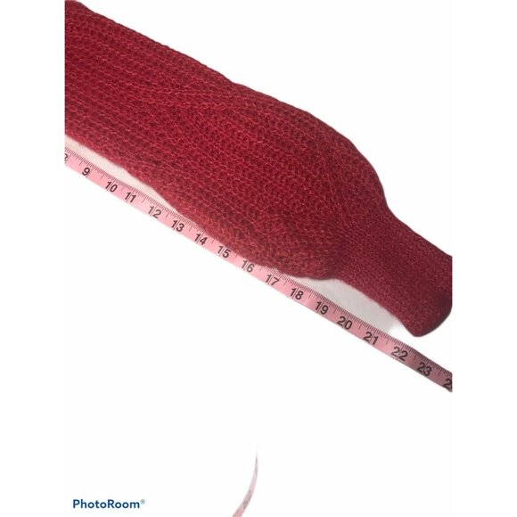 Abercrombie & Fitch Women's Size Large Sweater With Diamond Pattern Red New - Picture 10 of 12